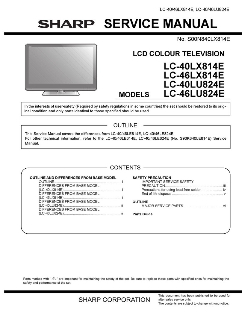 Sharp AQUOS LC-40LX814E Service manual