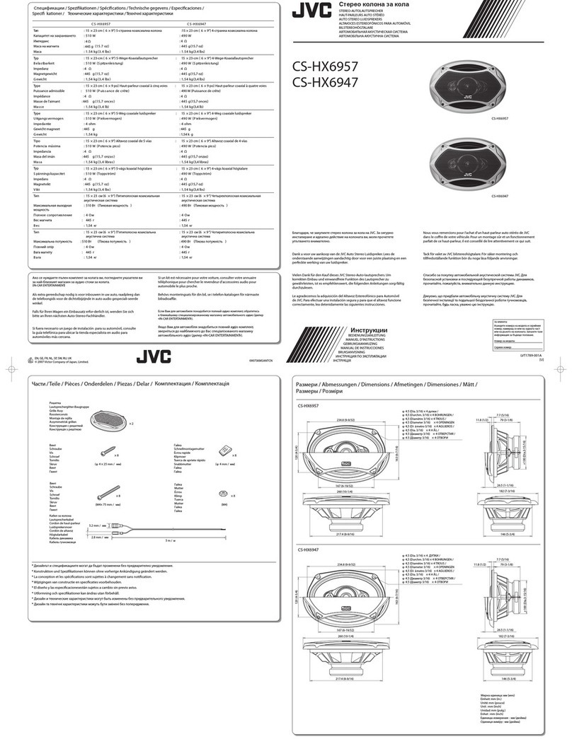 JVC CS-HX6957 User manual