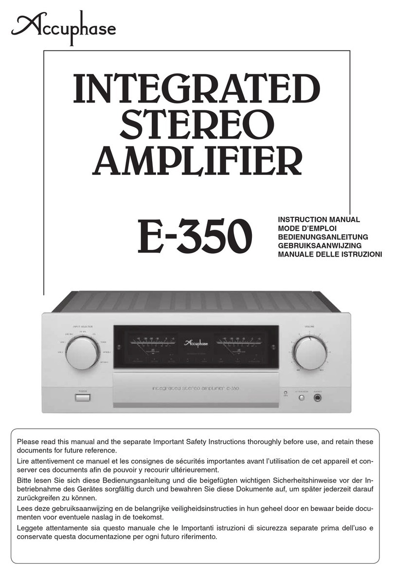 Accuphase E-350 User manual