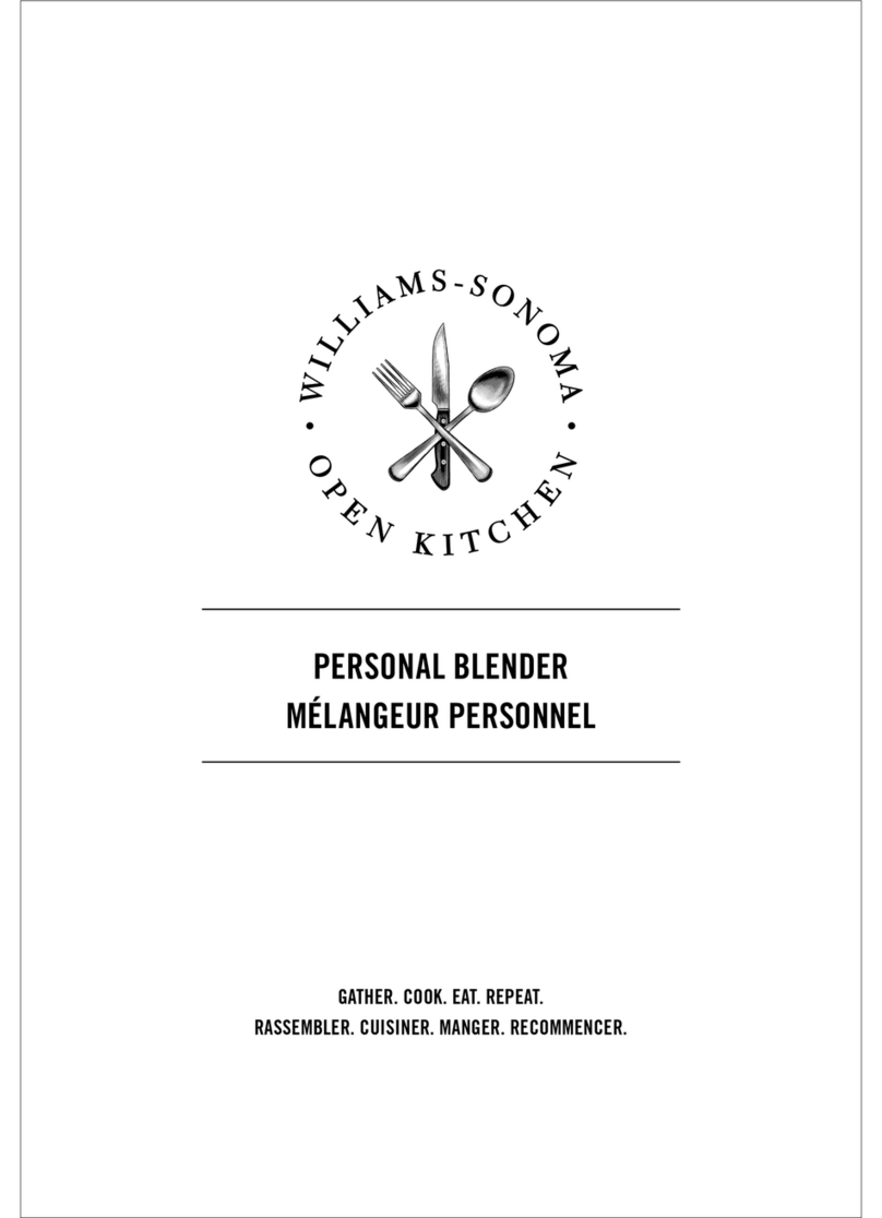 Williams-Sonoma Personal Extraction Blender user manual