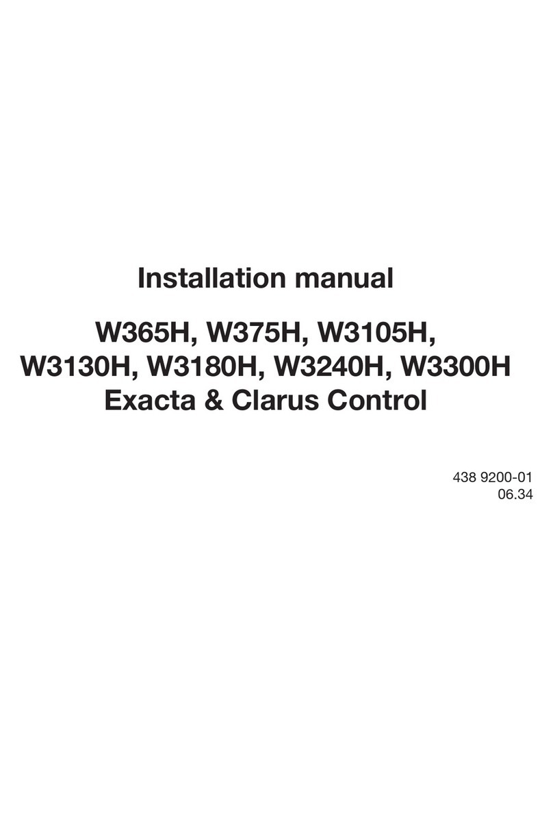 Electrolux W365H User manual Electrolux W365H User manual