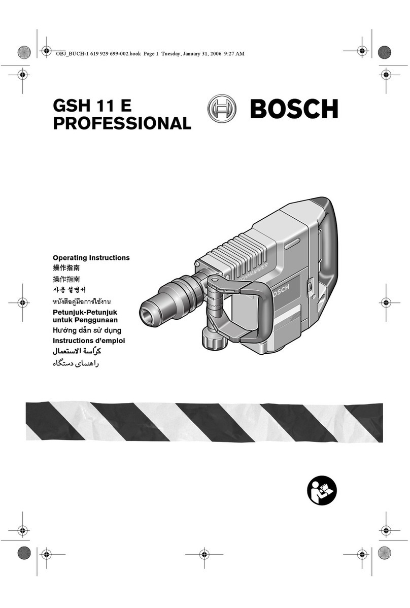 Bosch GSH 11 E Professional User manual