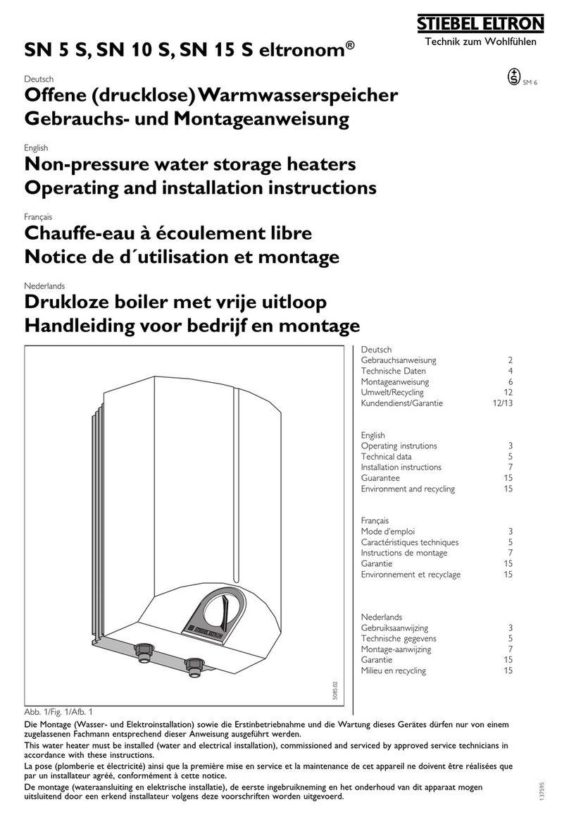 STIEBEL ELTRON SN 5 S Operating and installation instructions