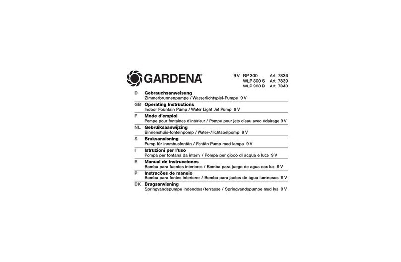 Gardena RP 300 operating instructions