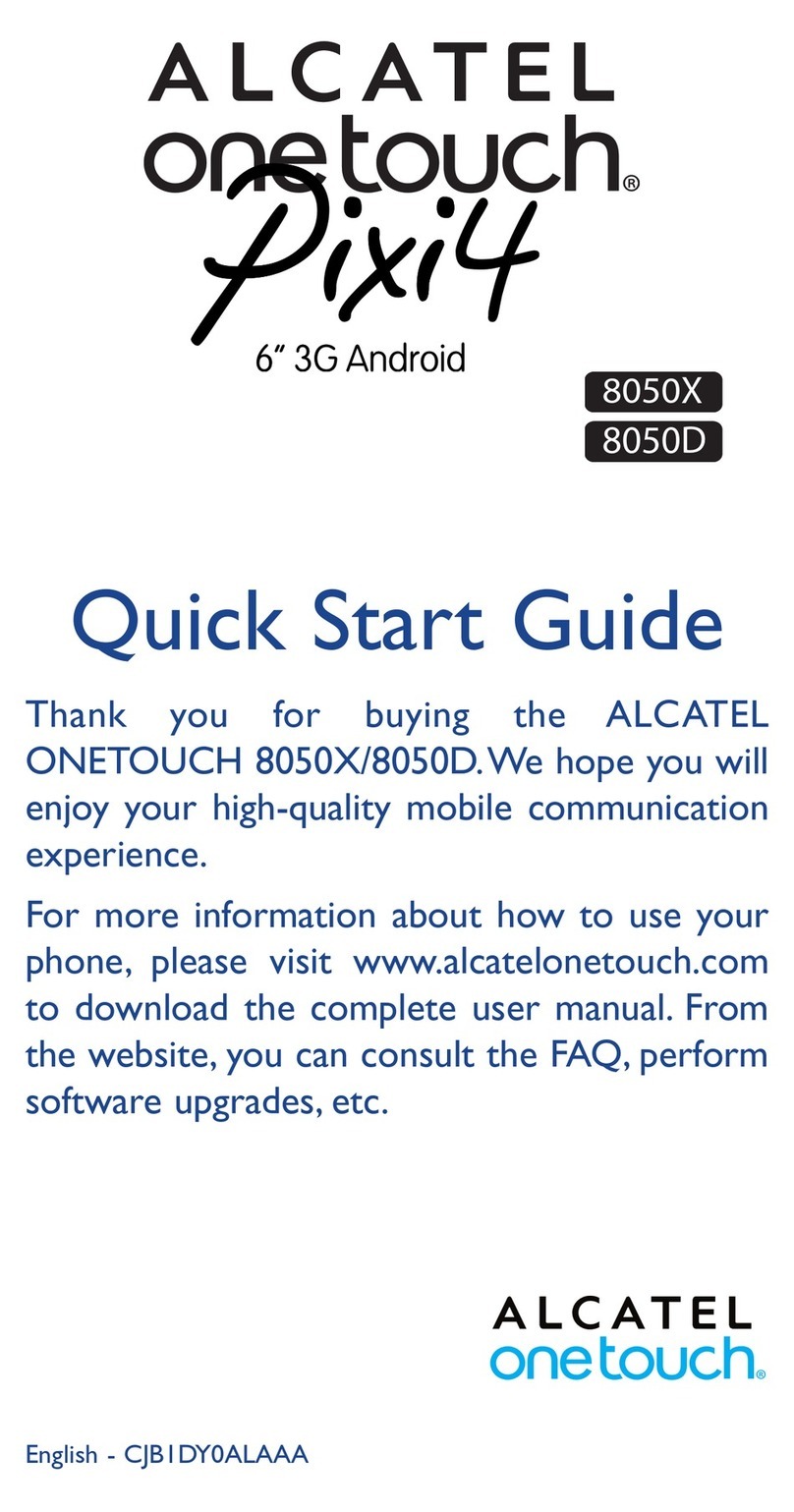 Alcatel onetouch 8050X User manual