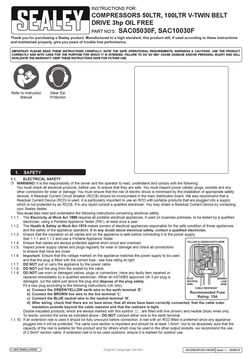 Sealey SAC05030F User manual