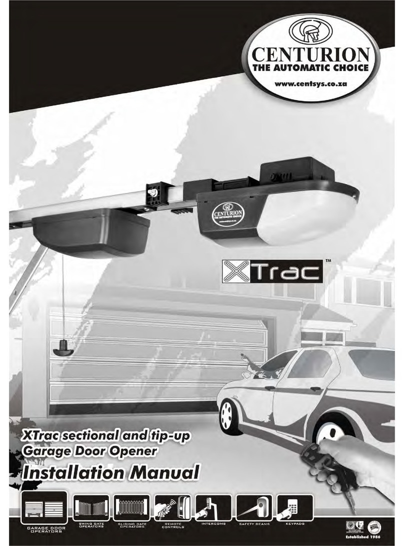 Centurion XTrac installation manual Centurion XTrac installation manual