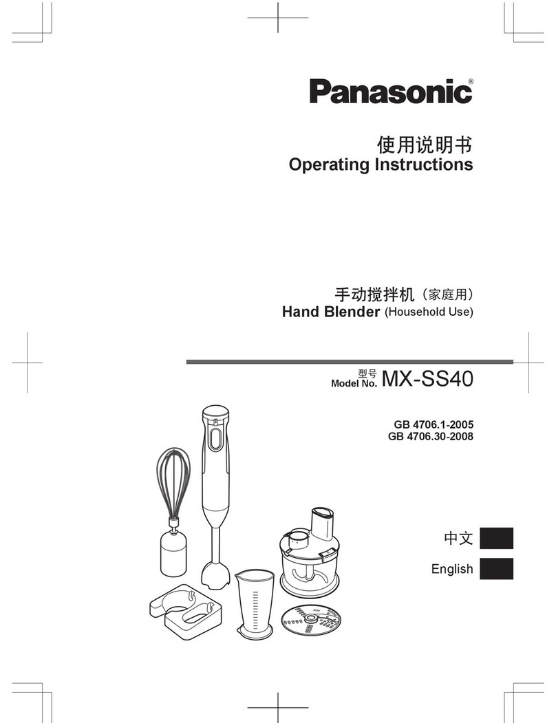 Panasonic MX-SS40 User manual