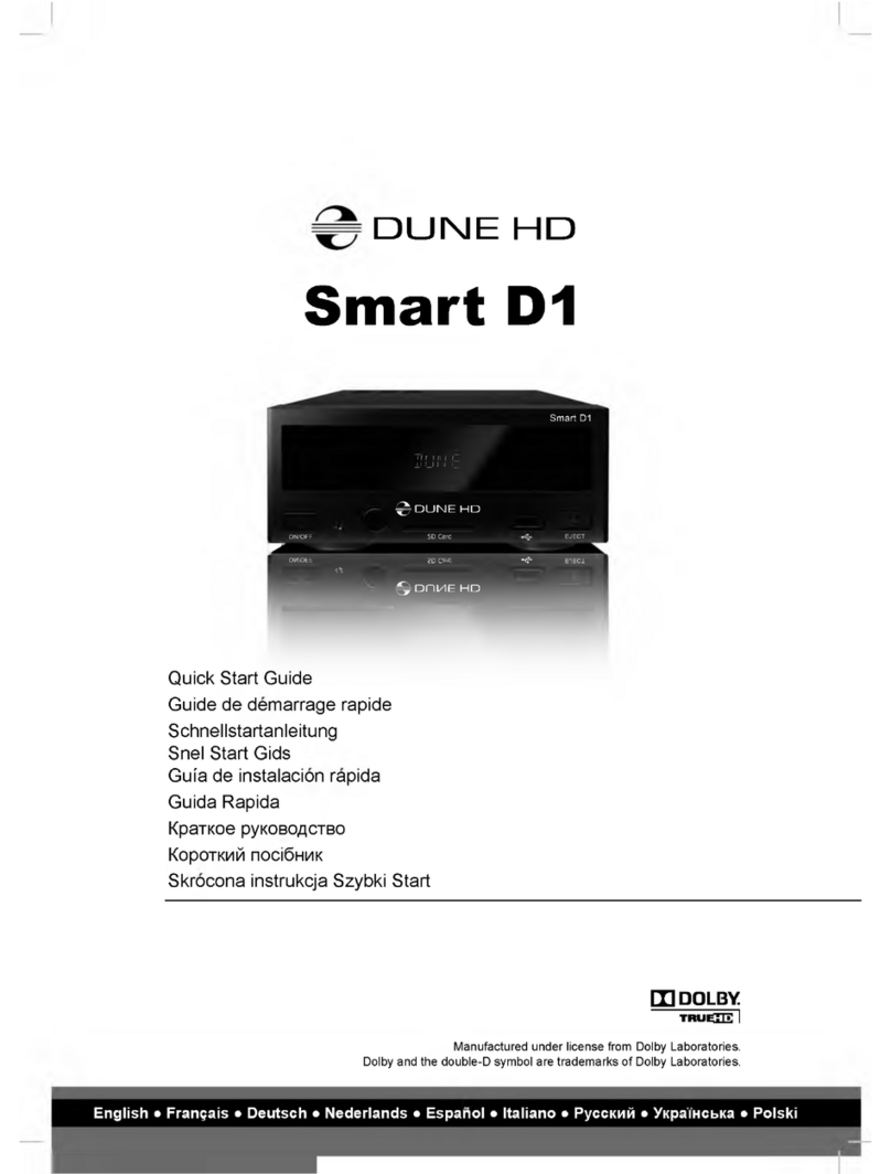 Dune HD Smart D1 quick start guide