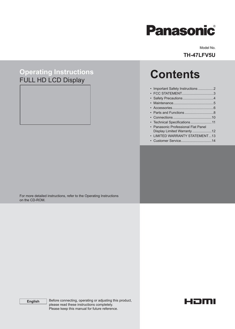 Panasonic TH-47LFV5U operating instructions