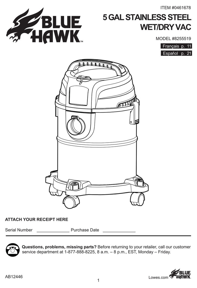 Blue Hawk 8255519 manual