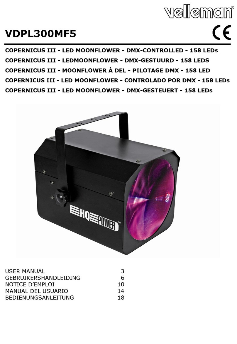Velleman COPERNICUS III VDPL300MF5 user manual