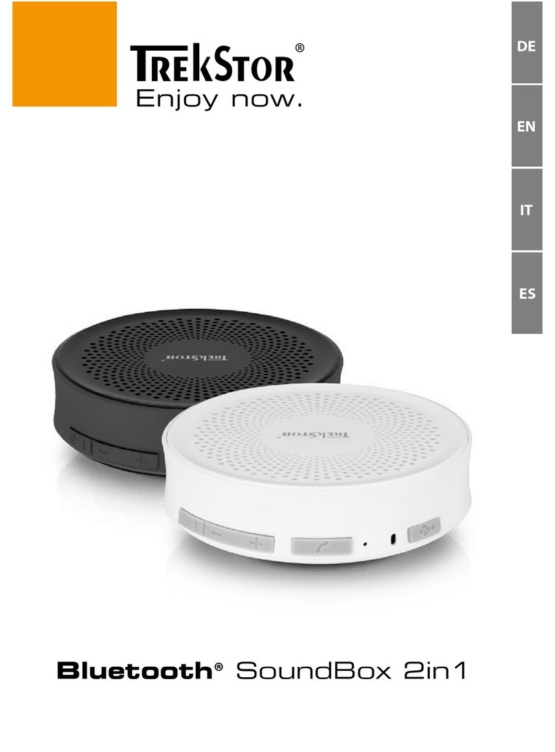 TrekStor Bluetooth SoundBox 2in1 operating instructions