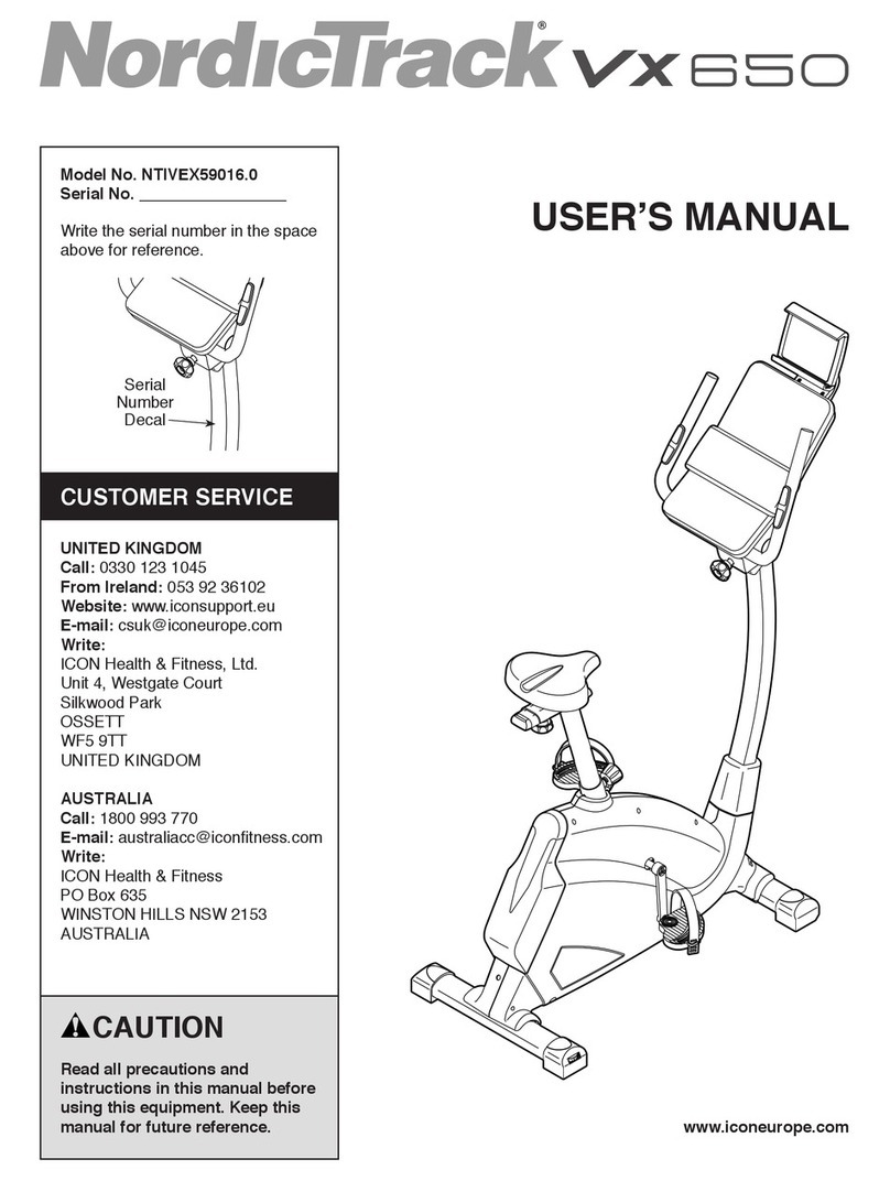 NordicTrack NTIVEX59016.0 user manual