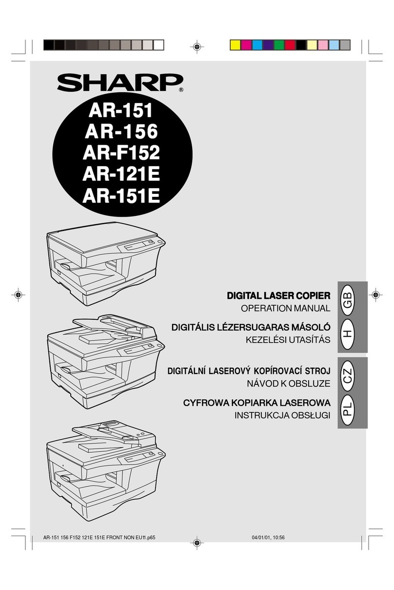 Sharp AR-F152 Operation manual