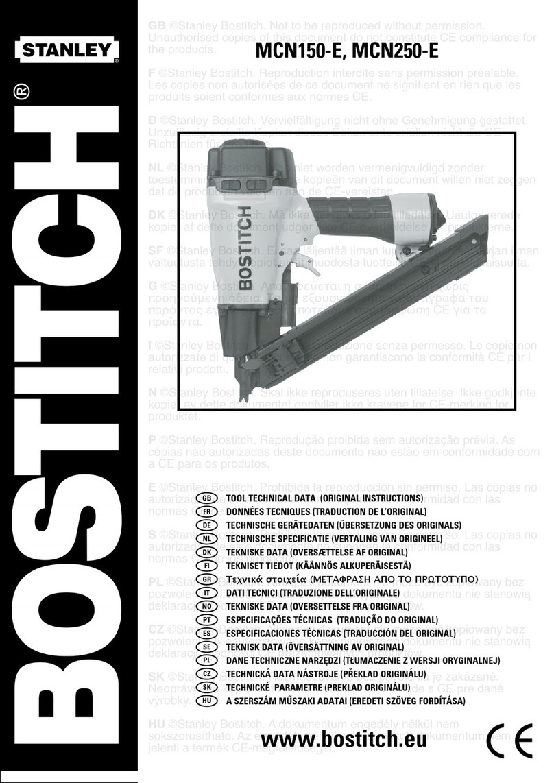 Bostitch MCN150-E User manual
