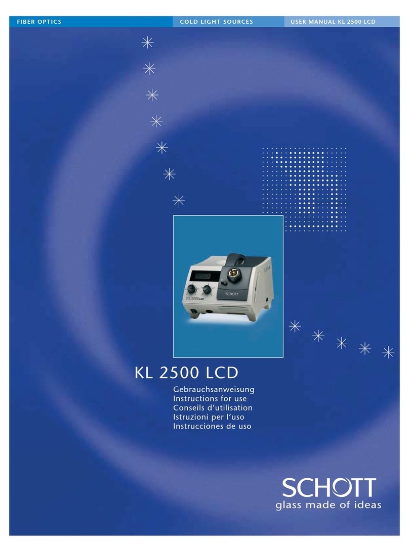 SCHOTT KL 2500 LCD Instructions for use