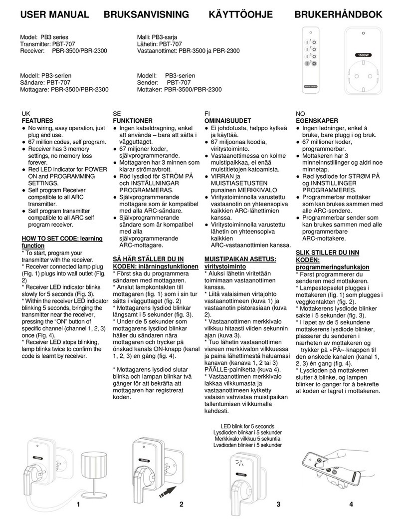 ARC PB3 series user manual