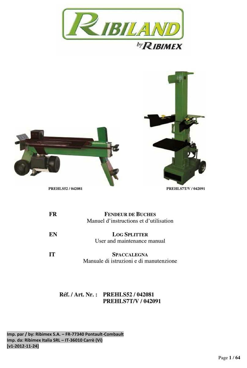 Ribiland PREHLS52 User and maintenance manual
