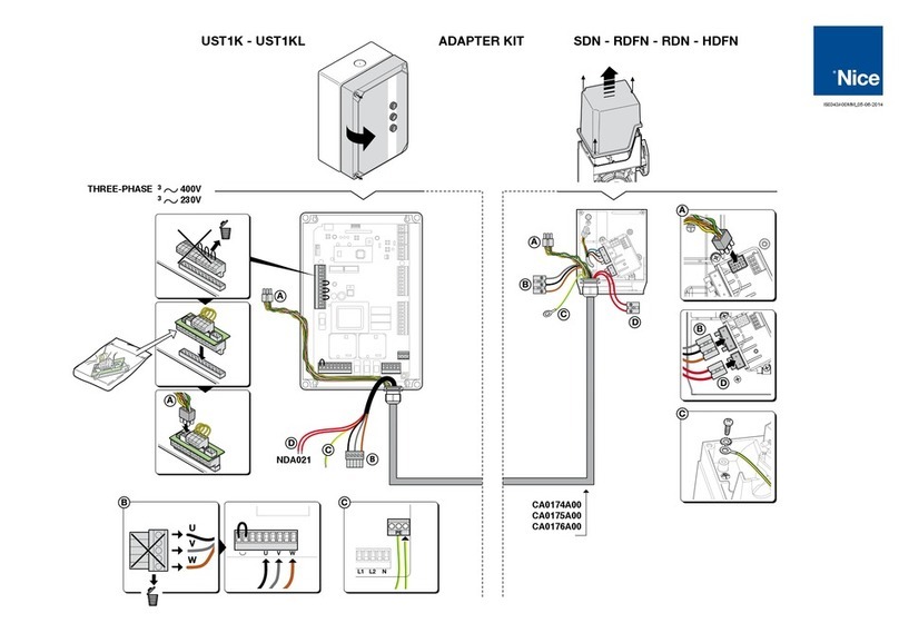 Nice UST1K instruction manual