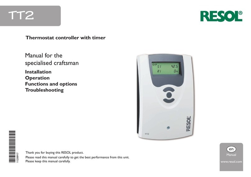 Resol tt2 User manual