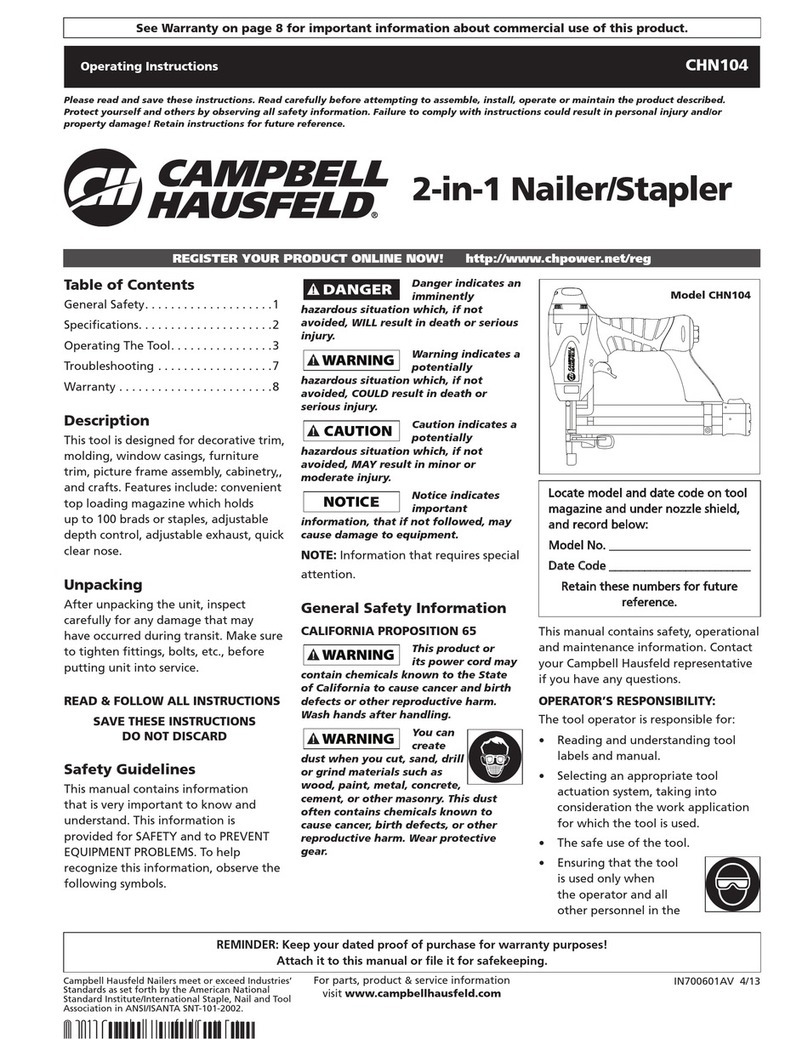 Campbell Hausfeld CHN104 User manual