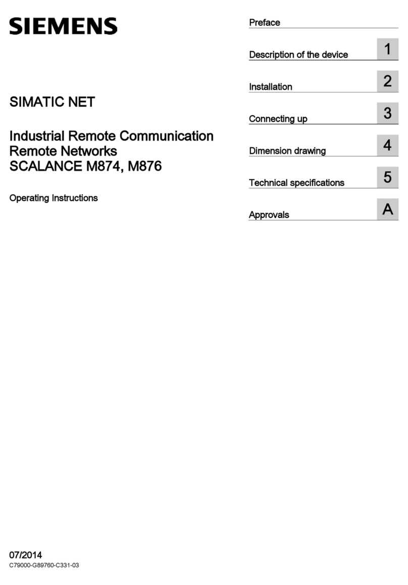 Siemens SCALANCE M874-2 operating instructions