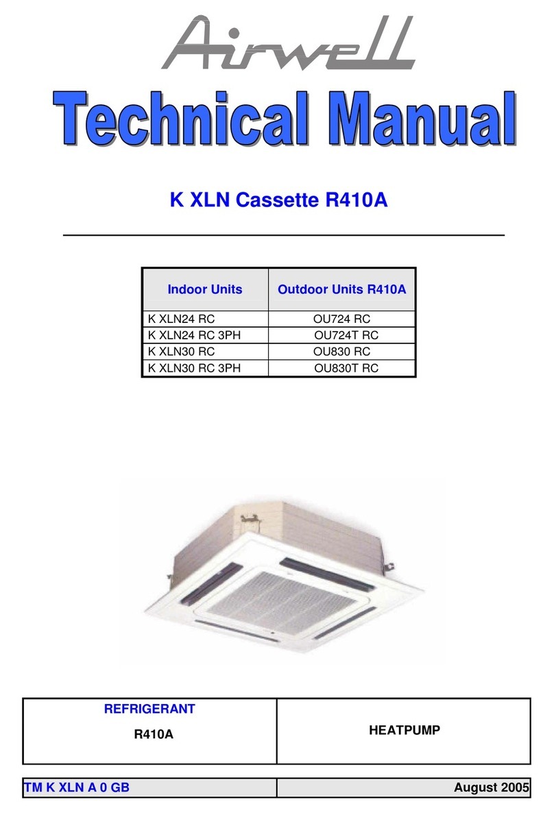 Airwell K XLN24 RC 3PH User manual