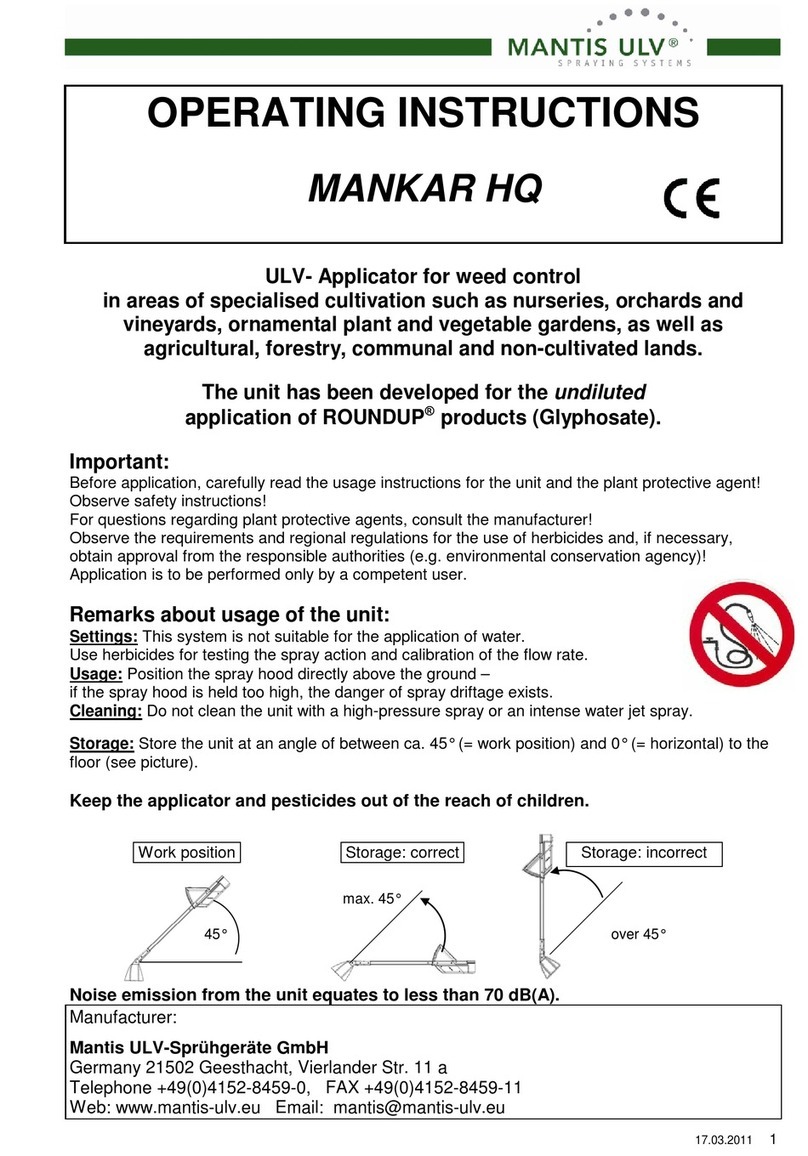 Mankar HQ 30 operating instructions