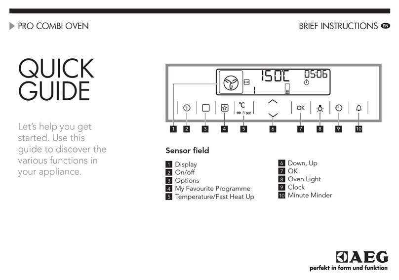 AEG ProCombi Brief instructions
