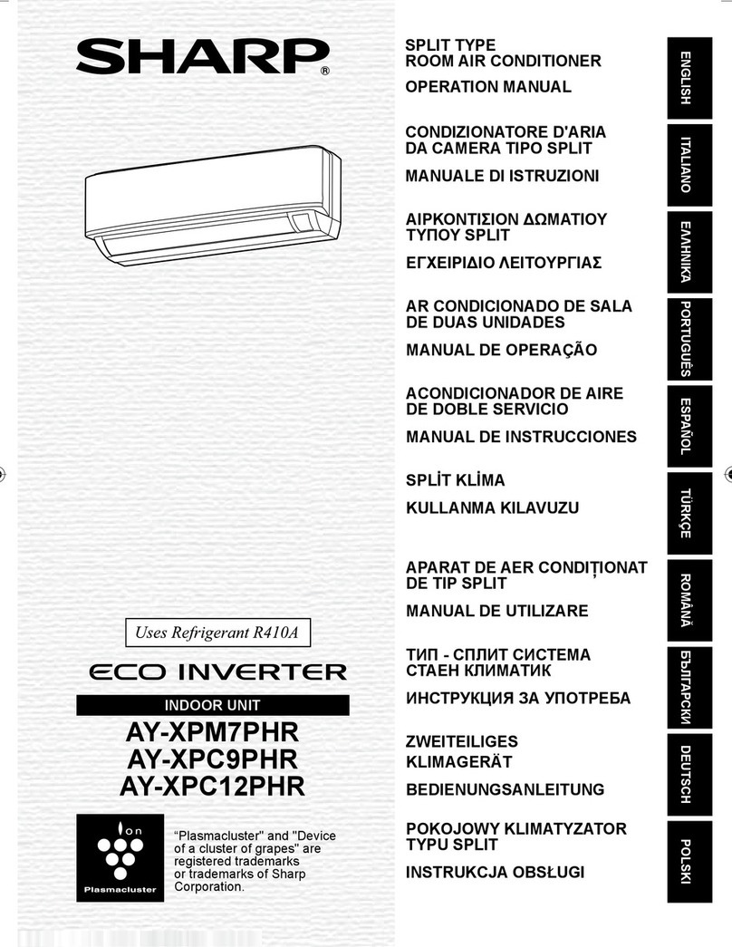 Sharp AY-XPM7PHR Installation manual Sharp AY-XPM7PHR Installation manual