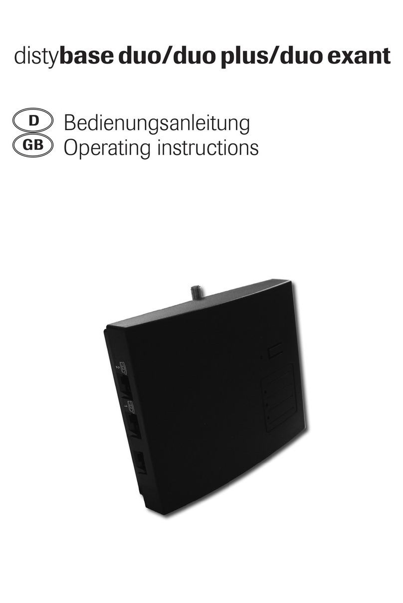Disty base duo plus operating instructions