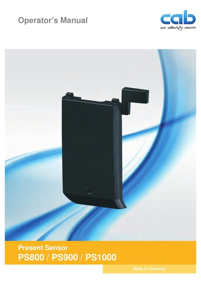 CAB ps800 Operator's manual