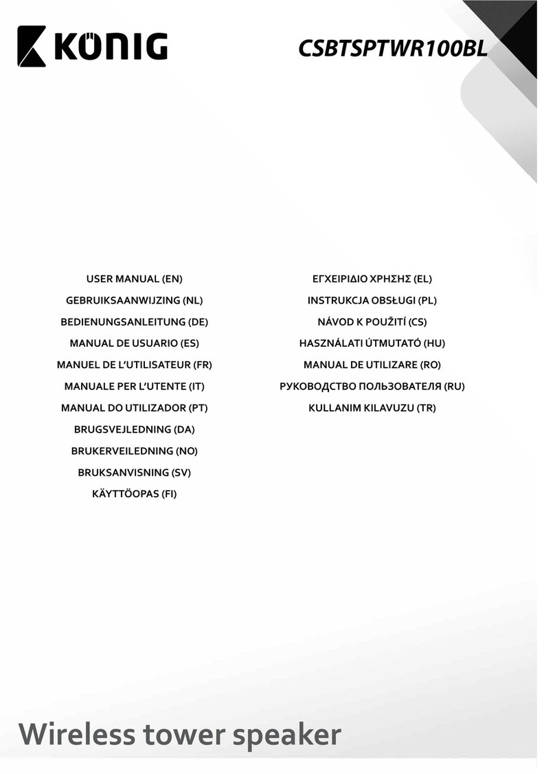 Konig CSBTSPTWR100BL User manual