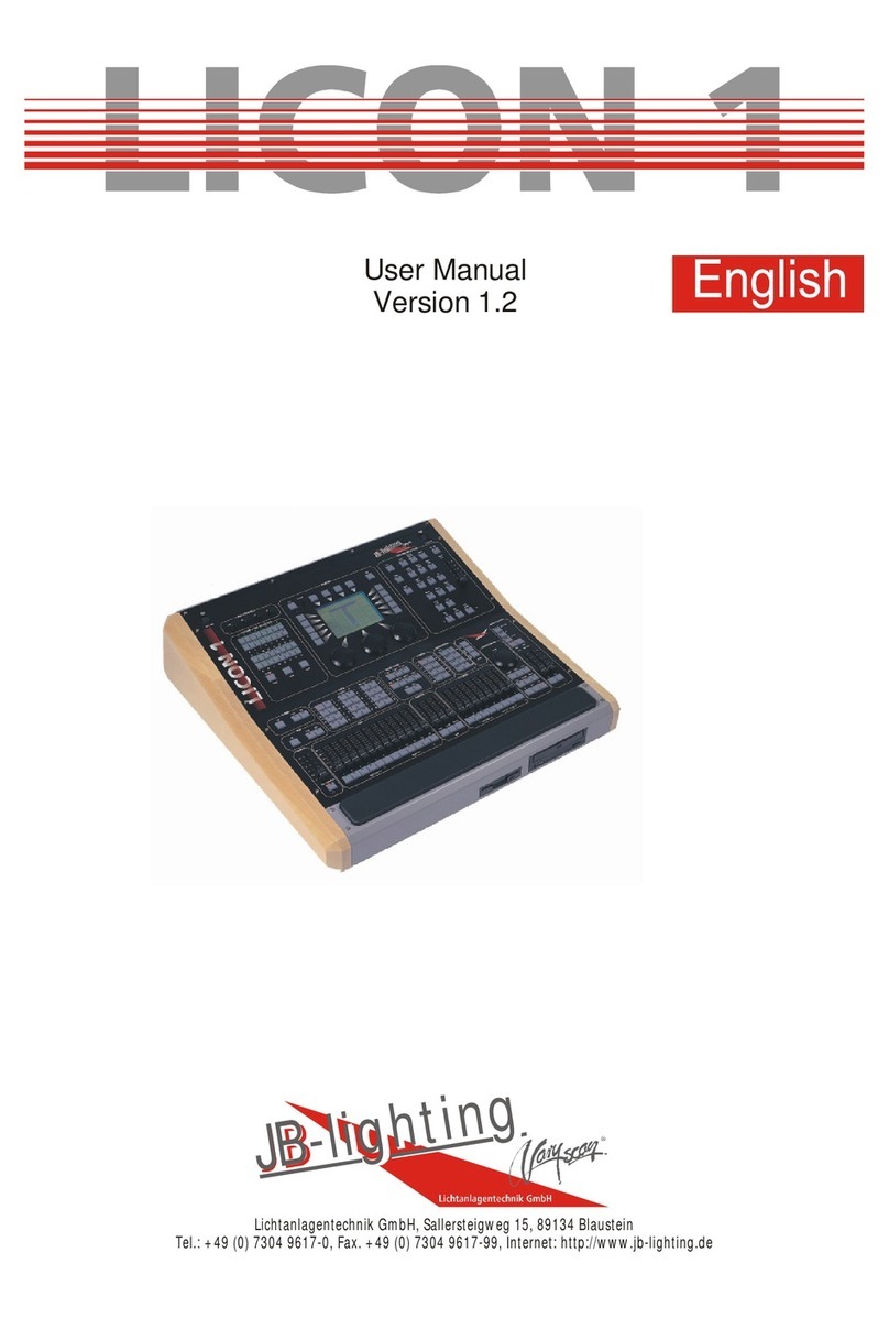 JB-Lighting licon1 user manual JB-Lighting licon1 user manual