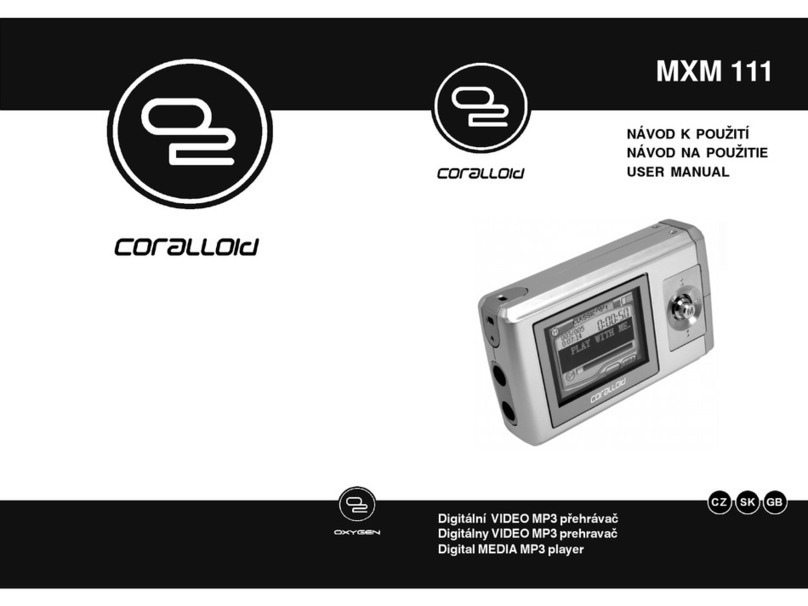 CORALLOID MXM 111 user manual