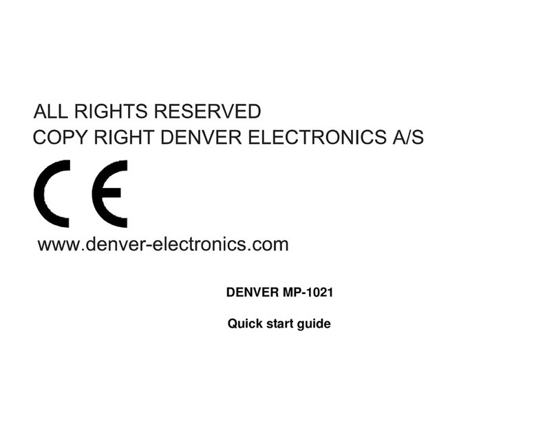 Denver MP-1021 quick start guide