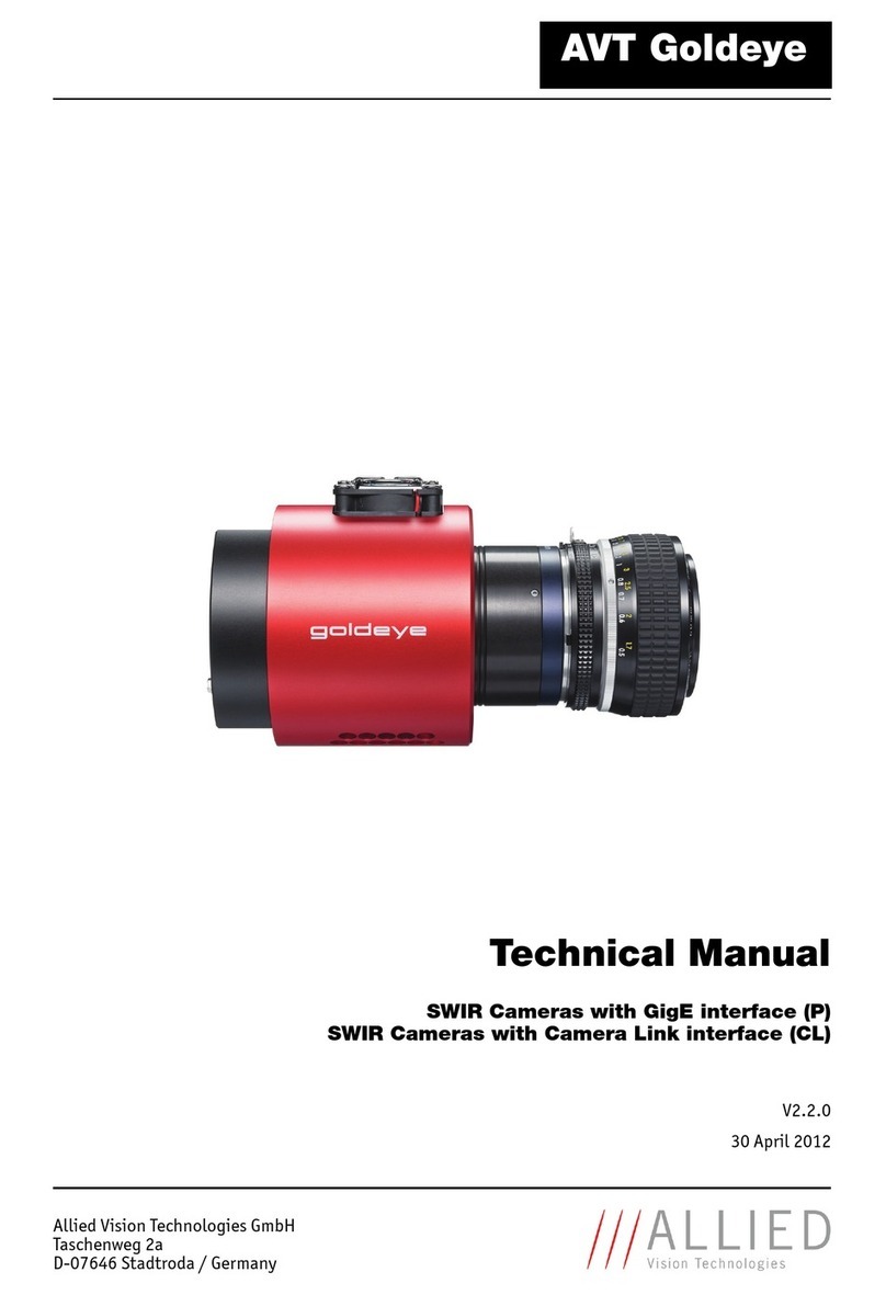 Allied Vision Technologies Goldeye P-008 SWIR Technical manual