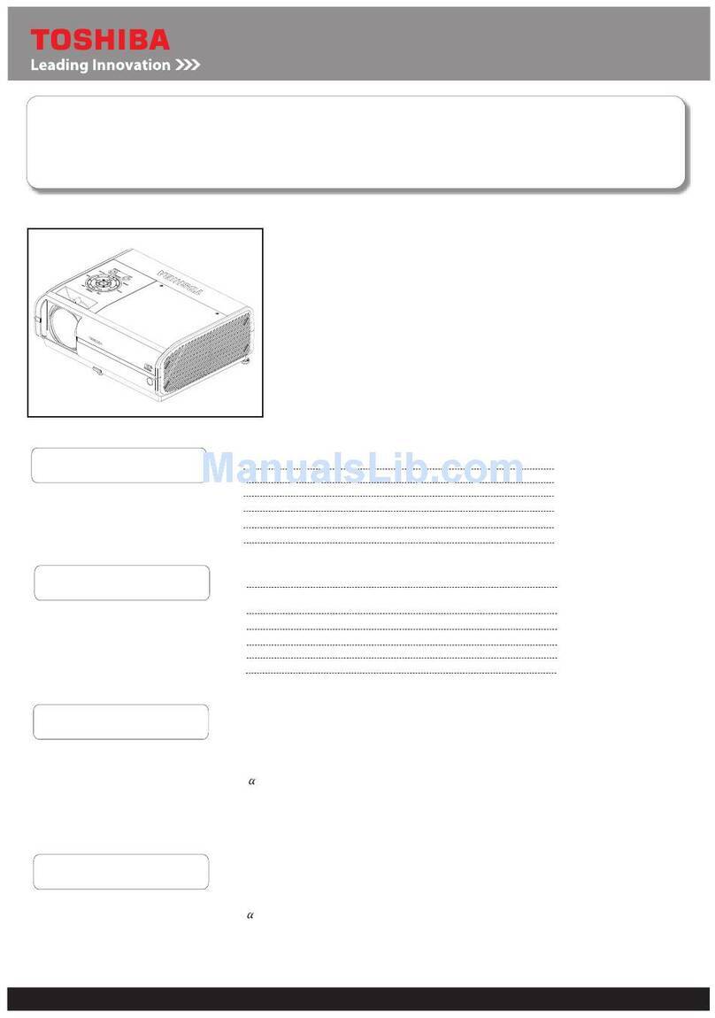 Toshiba TDP-EW25 User manual