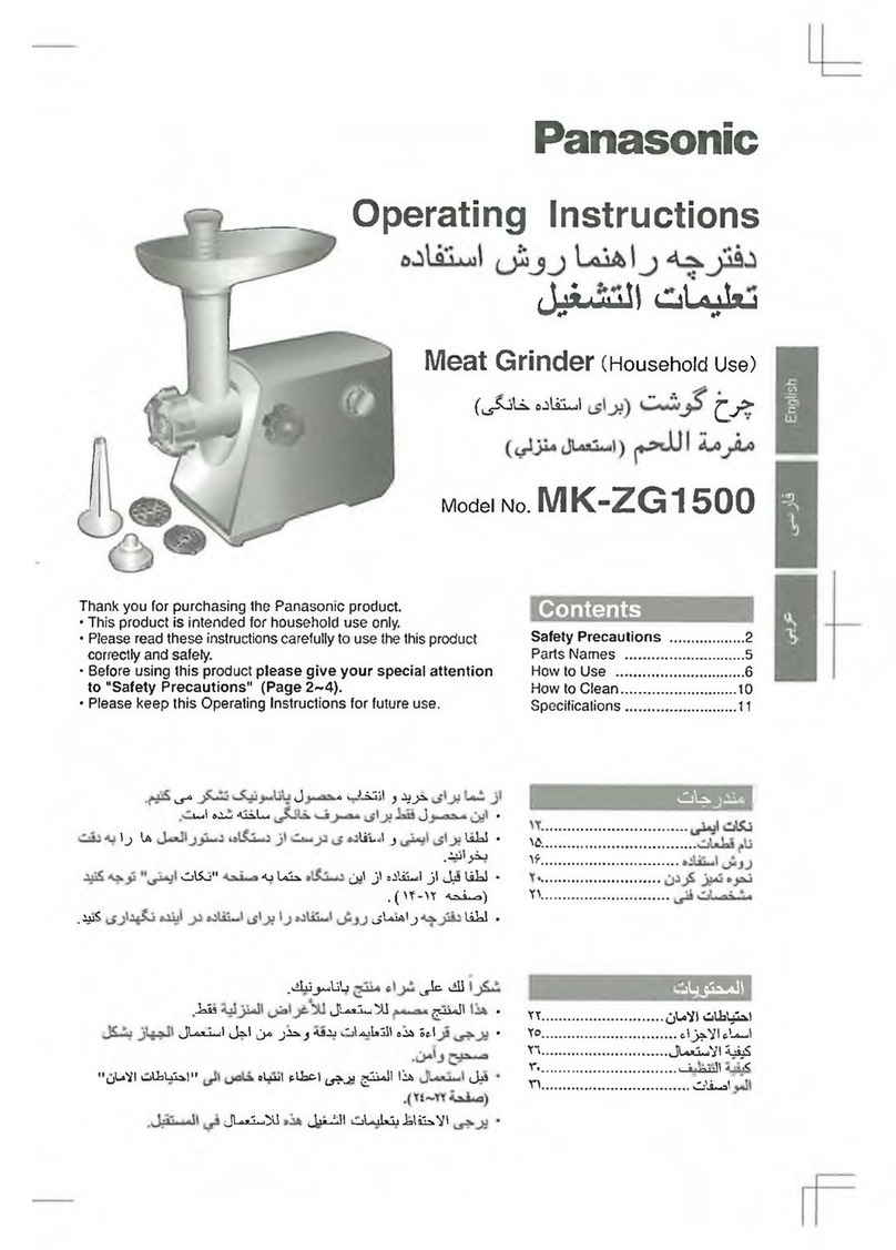 Panasonic MK-ZG1500 operating instructions