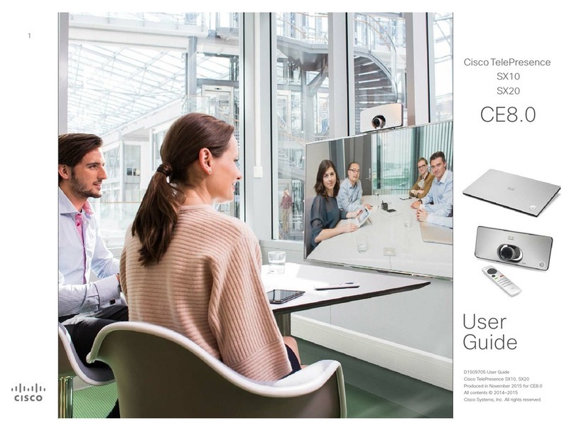 Cisco TelePresence SX10 user guide
