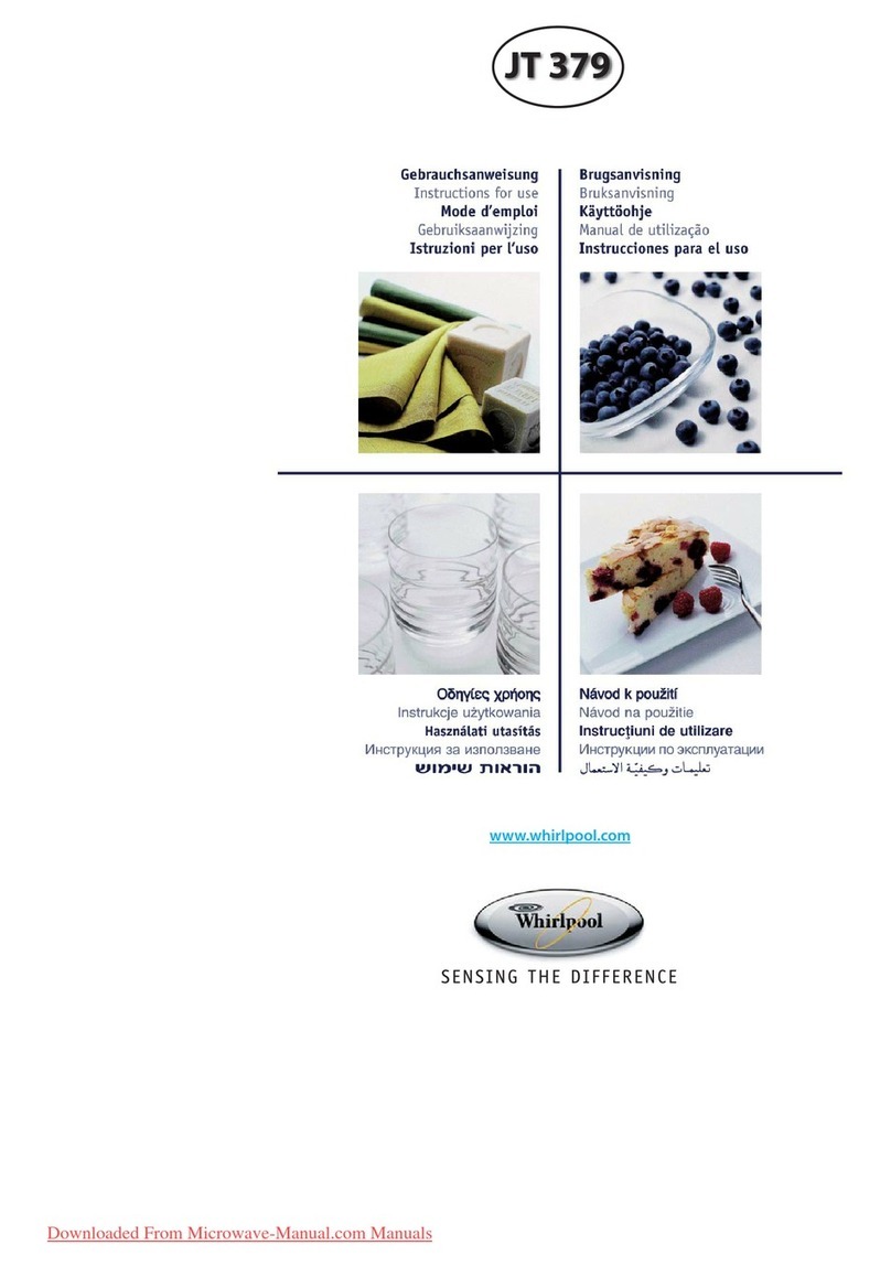 Whirlpool JT 379 IX User manual