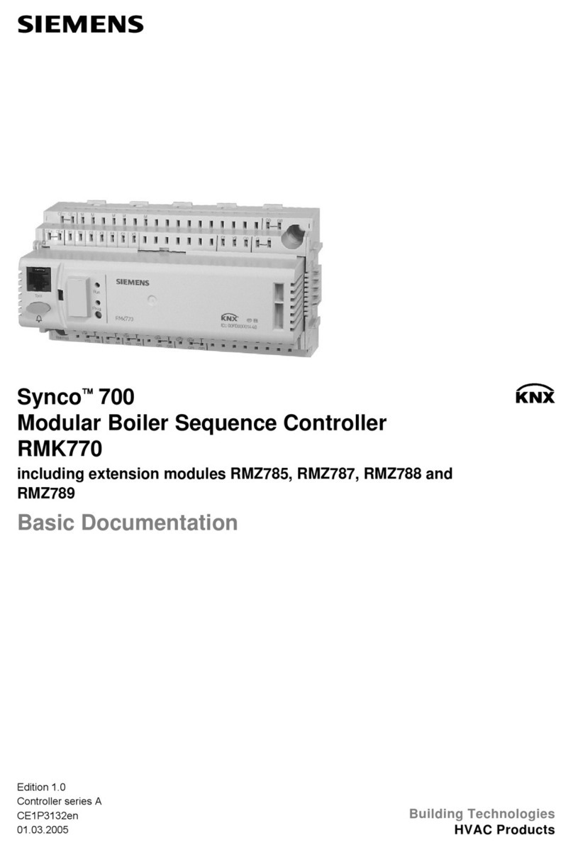 Siemens Synco700 RMK770 Documentation handbook