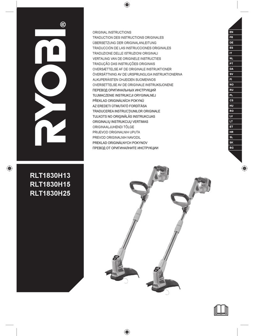Ryobi RLT1830H13 User manual