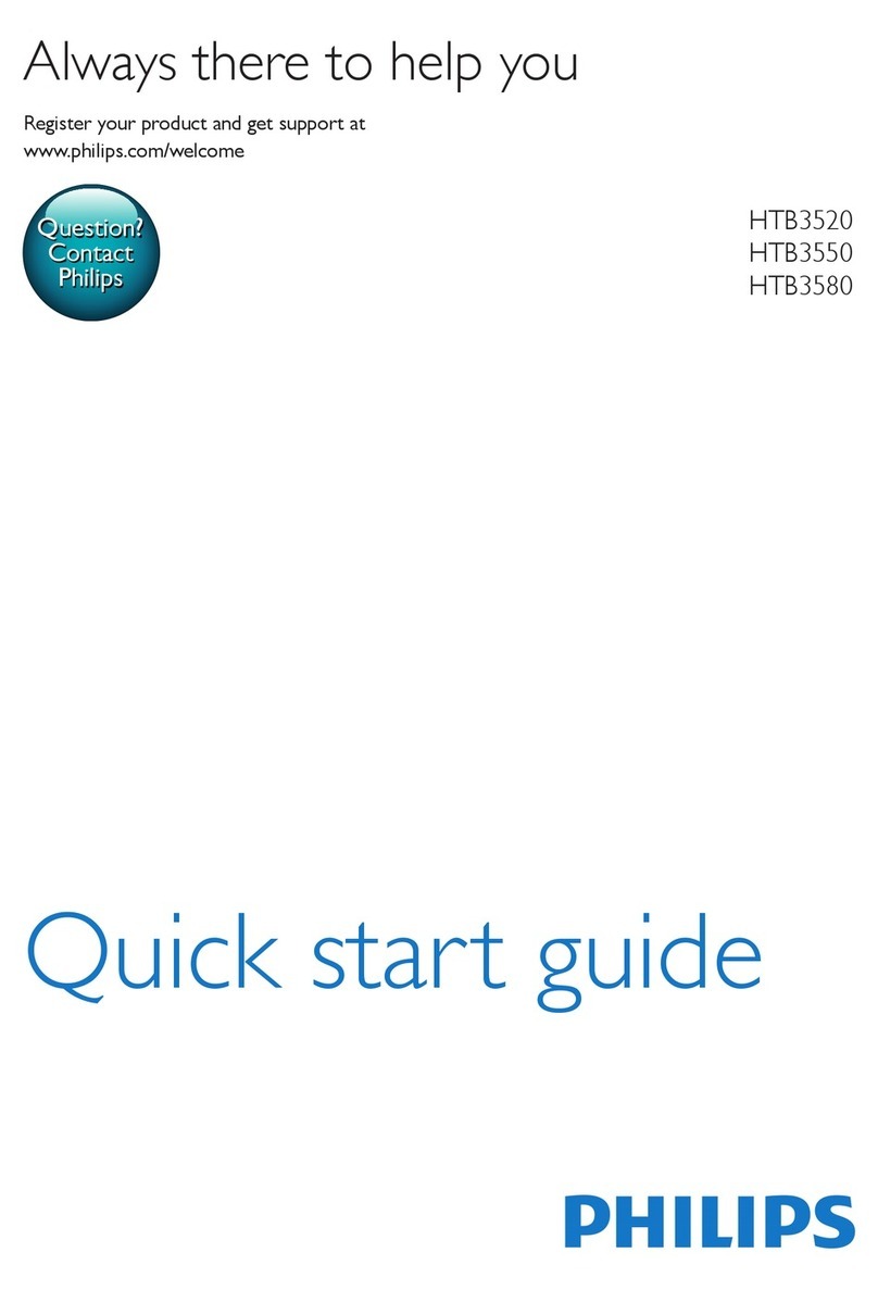 Philips HTB3520 quick start guide