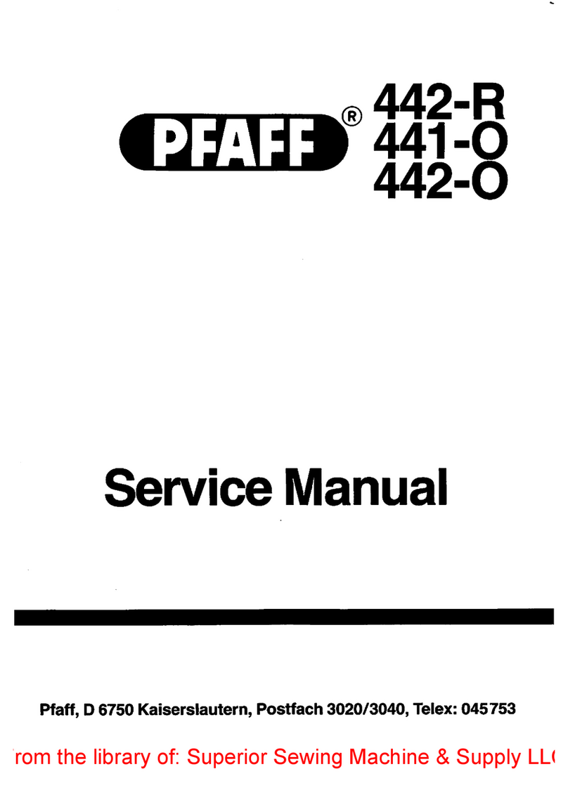 Pfaff 441-O User manual