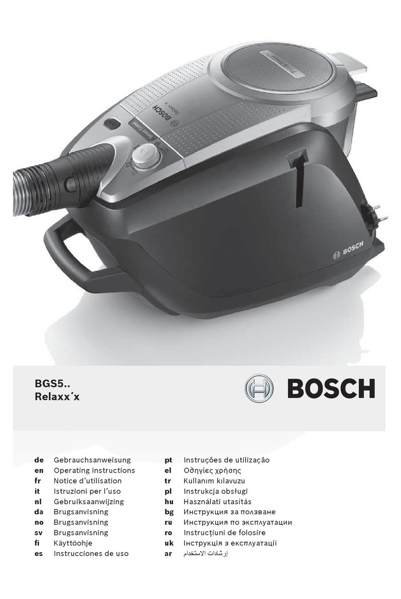 Bosch relaxx bgs5.. operating instructions