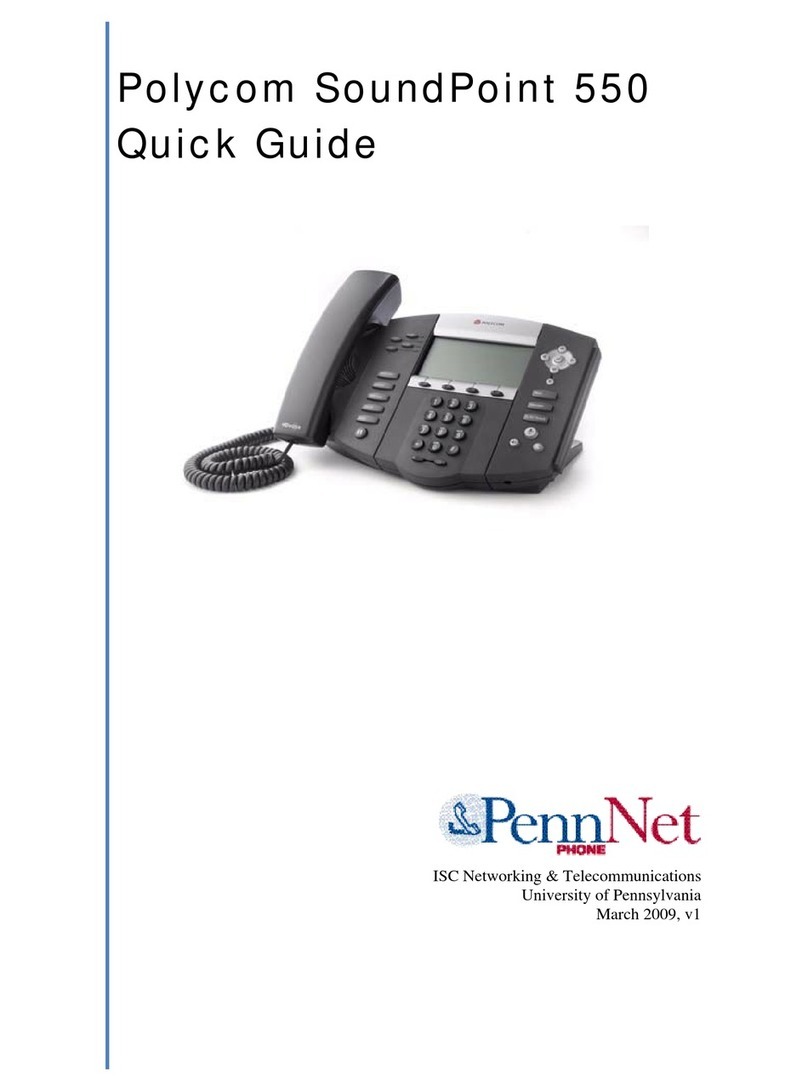 PennNet Polycom SoundPoint 550 User manual