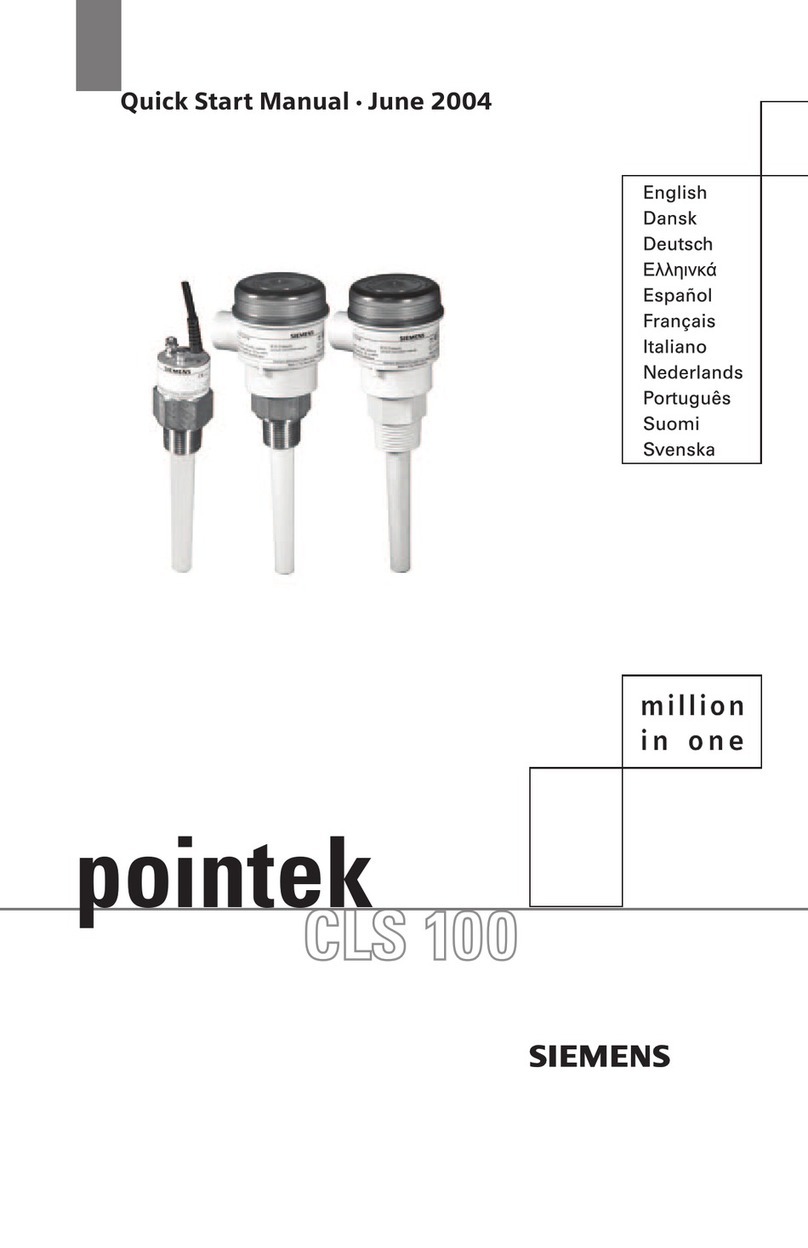 Siemens pointek CLS 100 Instruction manual