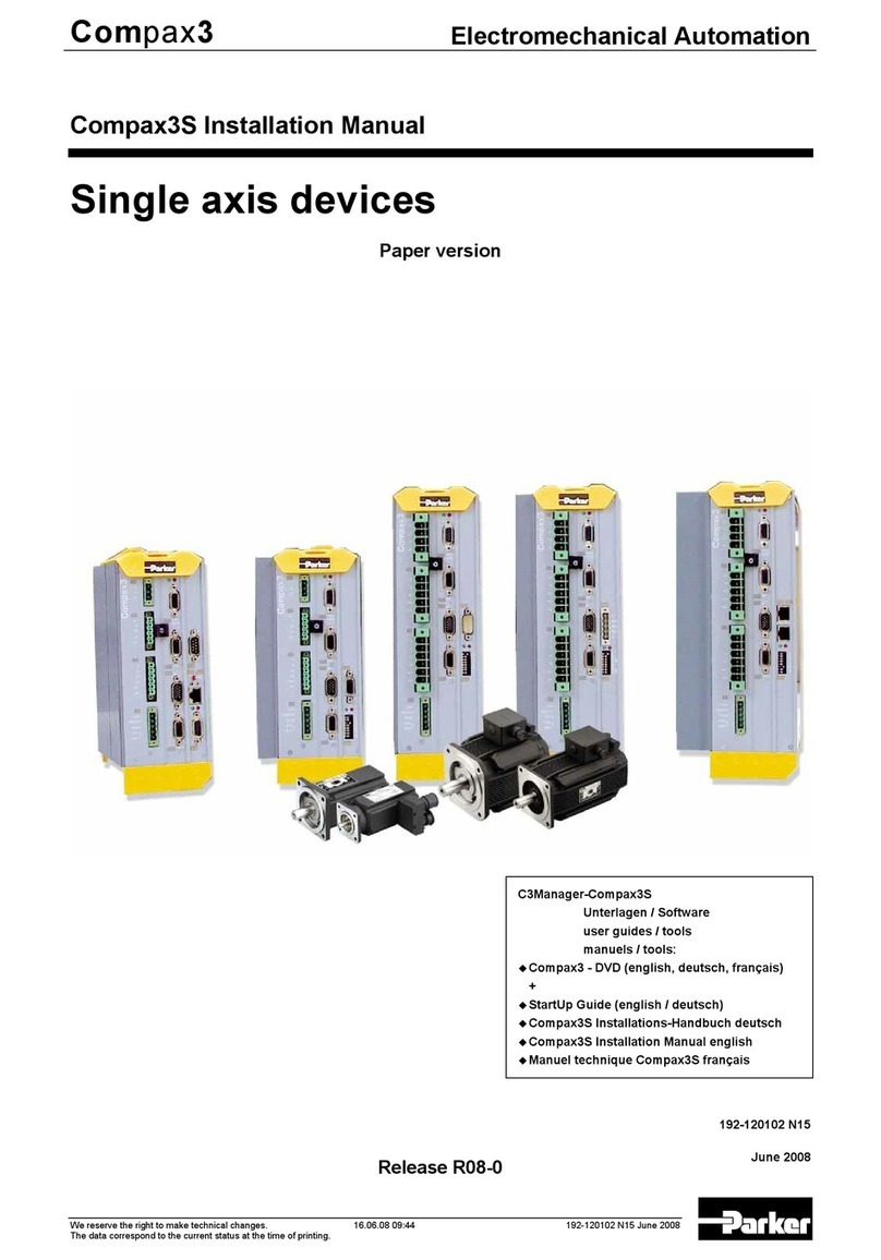 Parker Compax3S User manual